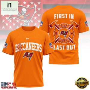 NFL Tampa Bay Buccaneers Football Team Fire Dept Design T Shirt