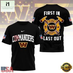 NFL Washington Commanders Football Team Fire Dept Design T Shirt