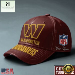 NFL Washington Commanders Football Team Personalized All Over Print Cap