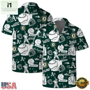 Oakland Athletics Baseball Fever Summer Hawaiian Shirt