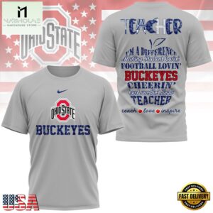 Ohio State Buckeyes Teacher Pride 2025 Unisex 3D Shirt