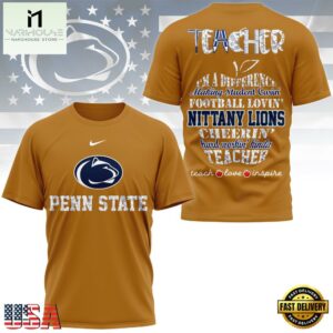 Penn State Nittany Lions Teacher Pride 2025 Unisex 3D Shirt