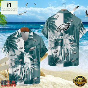 Philadelphia Eagles Hawaiian Shirt, NFL Resort wear