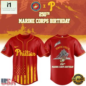 Philadelphia Phillies MLB x 250 U.S. ARMY Baseball Jersey Shirt