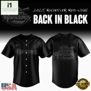Rochester Red Wings MLB Back In Black Baseball Jersey For Fans