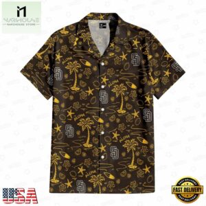 San Diego Padres Circle Aloha Paradise Summer Hawaiian Shirt