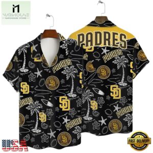 San Diego Padres Coastal Icons Summer Hawaiian Shirt