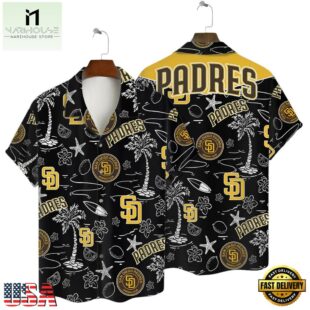 San Diego Padres Coastal Icons Summer Hawaiian Shirt