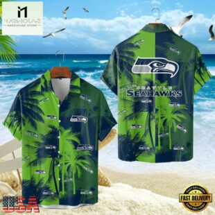 Seattle Seahawks Hawaiian Shirt, NFL Resort wear