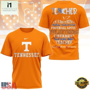 Tennessee Volunteers Teacher Teach Love Inspire All Over Print Shirt