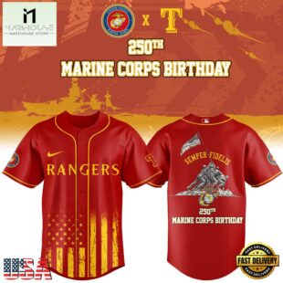 Texas Rangers MLB x 250 U.S. ARMY Baseball Jersey Shirt