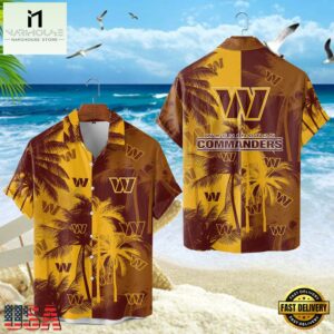 Washington Football Team Hawaiian Shirt, NFL Resort wear