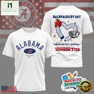 Alabama Crimson Tide Welcome Back To School 3D Shirt