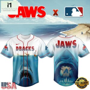 Arizona Diamondbacks MLB x JAWS Baseball Jersey Shirt For Fans