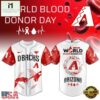Arizona Diamondbacks MLB x World Blood Donor Day Baseball Jersey For Fans