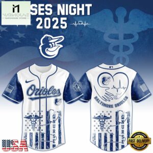 Baltimore Orioles MLB x Nurses Baseball Jersey Shirt