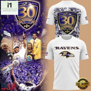 Baltimore Ravens 30 Season 1996 -2026 Limited T Shirt