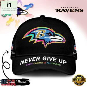 Baltimore Ravens Never Give Up Fight Cancer In All Colors Classic Cap