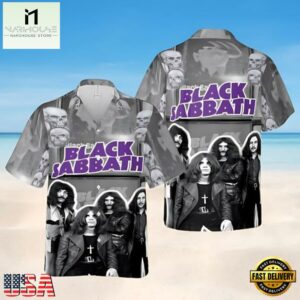 Black Sabbath Band Member Vintage Style Hawaiian Shirt