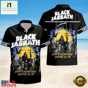Black Sabbath Graveyard Sinister Hawaiian Shirt