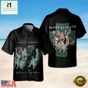 Black Sabbath Heaven and Hell Classic Angel Hawaiian Shirt