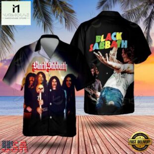 Black Sabbath Skull & Stage Legend Hawaiian Shirt