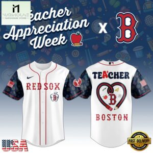 Boston Red Sox MLB X Teacher Appreciation Week Baseball Jersey Shirt