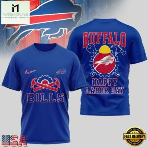 Buffalo Bills NFL Happy Labor Day 2025 Uniesx 3D Shirt