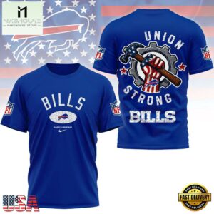 Buffalo Bills Union Strong Labor Day All Over Print Shirt