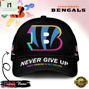 Cincinnati Bengals Never Give Up Fight Cancer In All Colors Classic Cap