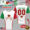 Cincinnati Bengals NFL Italian American Heritage Month 3D Shirt