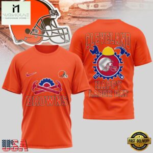 Cleveland Browns NFL Happy Labor Day 2025 Uniesx 3D Shirt
