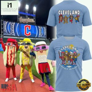 Cleveland Guardians Hot Dog Suns Out Buns Out 2025 3D Shirt