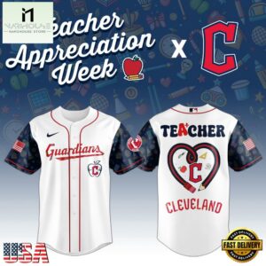 Cleveland Guardians MLB X Teacher Appreciation Week Baseball Jersey Shirt