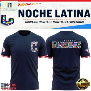 Cleveland Guardians NOCHE LATINA 3D Shirt