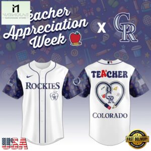 Colorado Rockies MLB X Teacher Appreciation Week Baseball Jersey Shirt