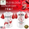 Colorado Rockies MLB x World Blood Donor Day Baseball Jersey For Fans