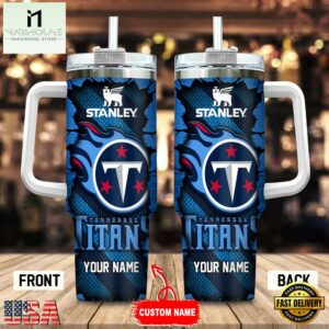 Custom Name Tennessee Titans Stainless Steel Tumbler 40Oz For Fans