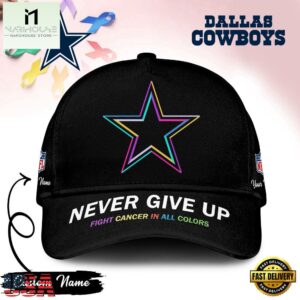 Dallas Cowboys Never Give Up Fight Cancer In All Colors Classic Cap
