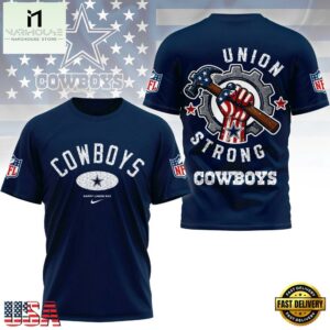 Dallas Cowboys Union Strong Labor Day All Over Print Shirt
