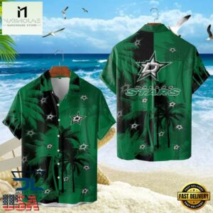 Dallas Stars Coastal Green Summer Hawaiian Shirt