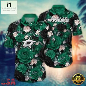 Dallas Stars Midnight Garden Summer Hawaiian Shirt
