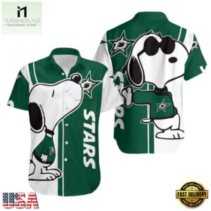 Dallas Stars Snoopy Cool Summer Hawaiian Shirt