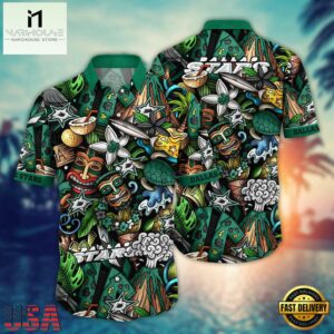 Dallas Stars Tiki Jungle Summer Hawaiian Shirt