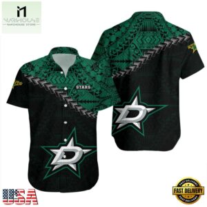 Dallas Stars Tribal Pattern Summer Hawaiian Shirt
