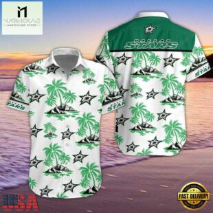 Dallas Stars Tropical Island Summer Hawaiian Shirt