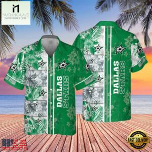 Dallas Stars Tropical Sunset Summer Hawaiian Shirt