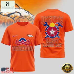 Denver Broncos NFL Happy Labor Day 2025 Uniesx 3D Shirt