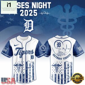 Detroit Tigers MLB x Nurses Baseball Jersey Shirt