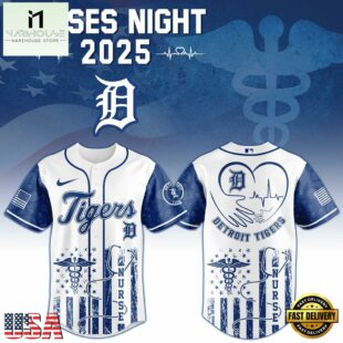 Detroit Tigers MLB x Nurses Baseball Jersey Shirt